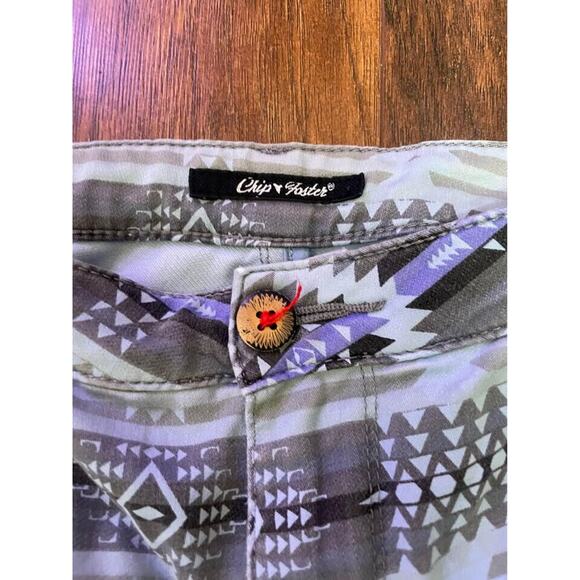 Chip Foster Women's Skinny Jeans Southwestern Boho Aztec Print Pants Size 25 - Picture 3 of 6